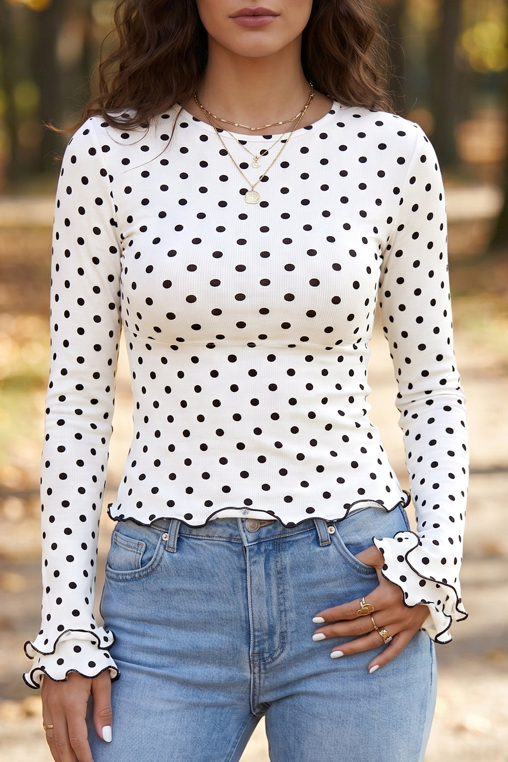 Hazel Blues® | Dot Darling Top | Polka Dot Top