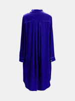 Hazel Blues® |  High-Low Button Up Long Sleeve Knee Length Dress