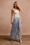 Hazel Blues® |  BiBi Striped Wide Leg Pants with Pockets
