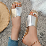 Hazel Blues® |  Contrast Open Toe Sandals