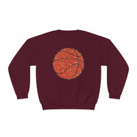 Hazel Blues® |  Large Basketball Faux Glitter Graphic Sweatshirt