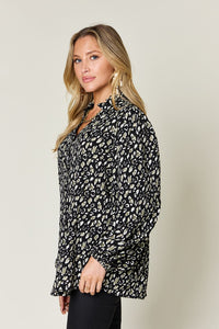 Hazel Blues® |  Double Take Leopard Long Sleeve Blouse