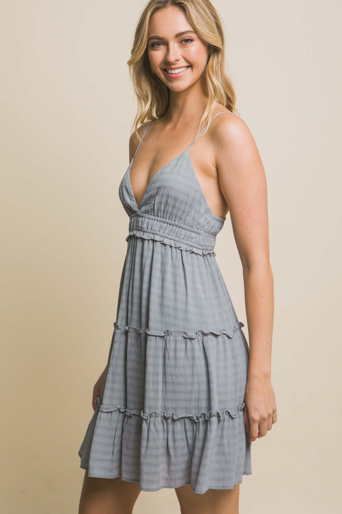 Hazel Blues® |  Love Tree Frill V-Neck Cami Dress