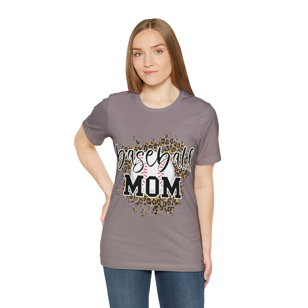 Hazel Blues® |  Baseball Mom Leopard Graphic Tee