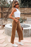 Hazel Blues® |  Breen Cropped High Rise Wide Leg Jeans