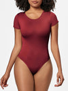 Hazel Blues® |  Round Neck Short Sleeve Bodysuit