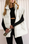Hazel Blues® |  Zip Up Puffer Vest Coat with Pockets