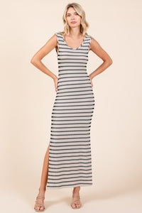 Hazel Blues® |  Mittoshop Striped Scoop Neck Sleeveless Maxi Dress