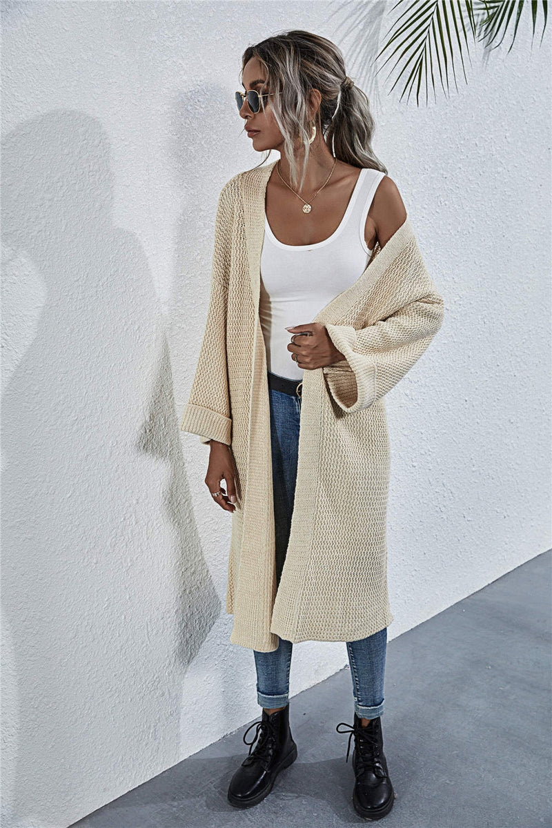 Hazel Blues® |  Open Front Long Sleeve Cardigan