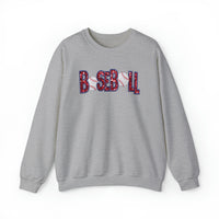 3Blues Designs |   Baseball Faux Chenille Sequin Patches Sweatshirt