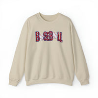 3Blues Designs |   Baseball Faux Chenille Sequin Patches Sweatshirt