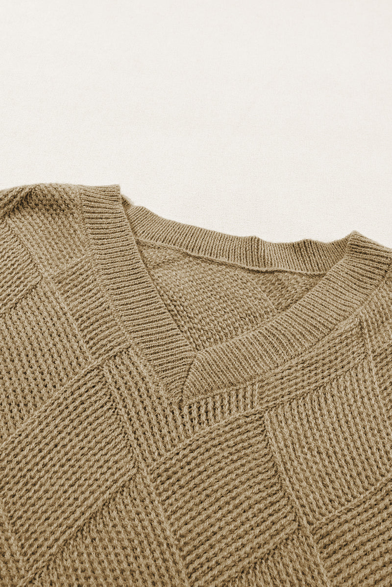 Hazel Blues® |  V-Neck Batwing Sleeve Sweater