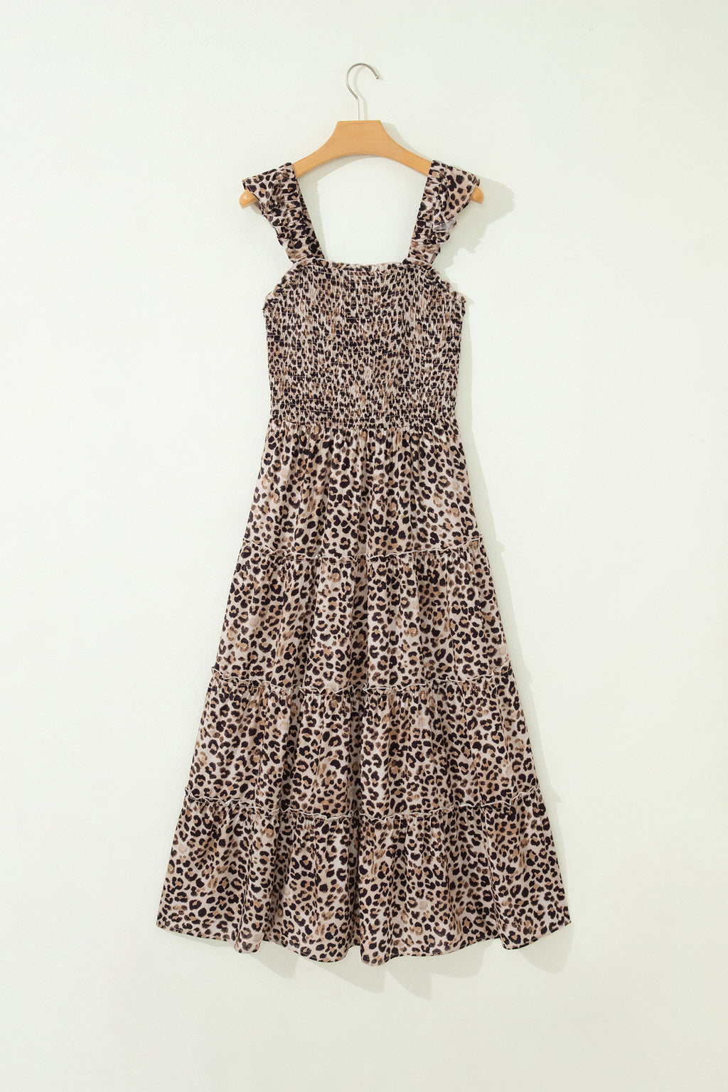Sassy Spots Maxi Dress | Leopard Ruffle Maxi Dress