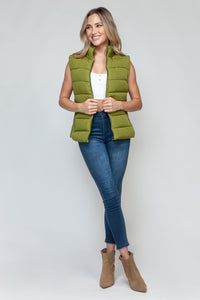 Hazel Blues® |  Snobbish Zip Up Turtleneck Vest with Pockets