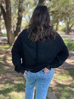 Hazel Blues® |  PREORDER: Best Selling Elliott Exposed Seam Sweatshirt in Five Colors