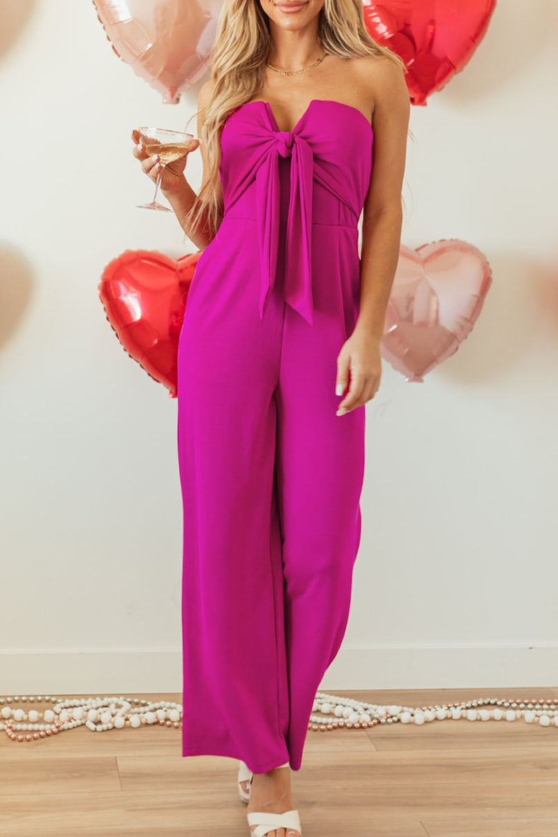 Hazel Blues® |  Tied Tube Wide Leg Jumpsuit