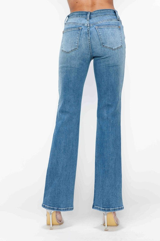 Hazel Blues® |  bytos Cat's Whiskers Mid Rise Bootcut Jeans