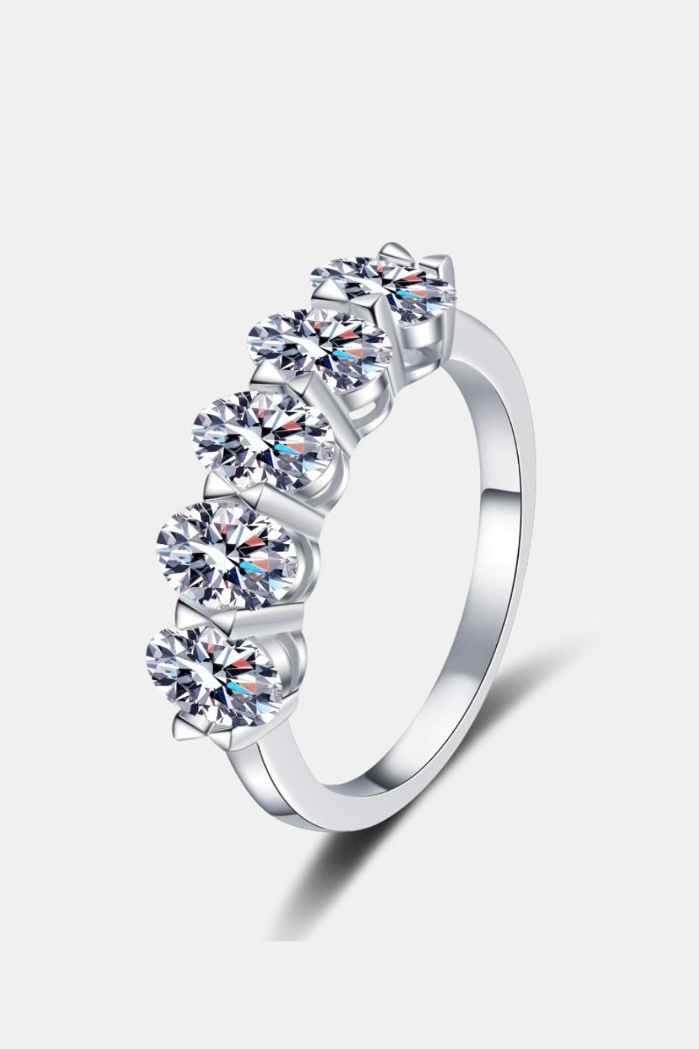 Hazel Blues® |  2.5 Carat Moissanite 925 Sterling Silver Ring