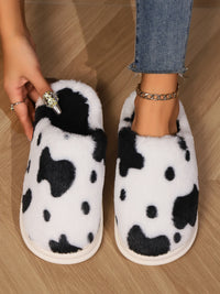 Hazel Blues® |  Animal Print Faux Fur Slippers