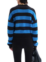 Hazel Blues® |  Striped Button Down Drop Shoulder Cardigan