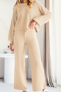 Hazel Blues® |  Round Neck Long Sleeve Top and Pants Set