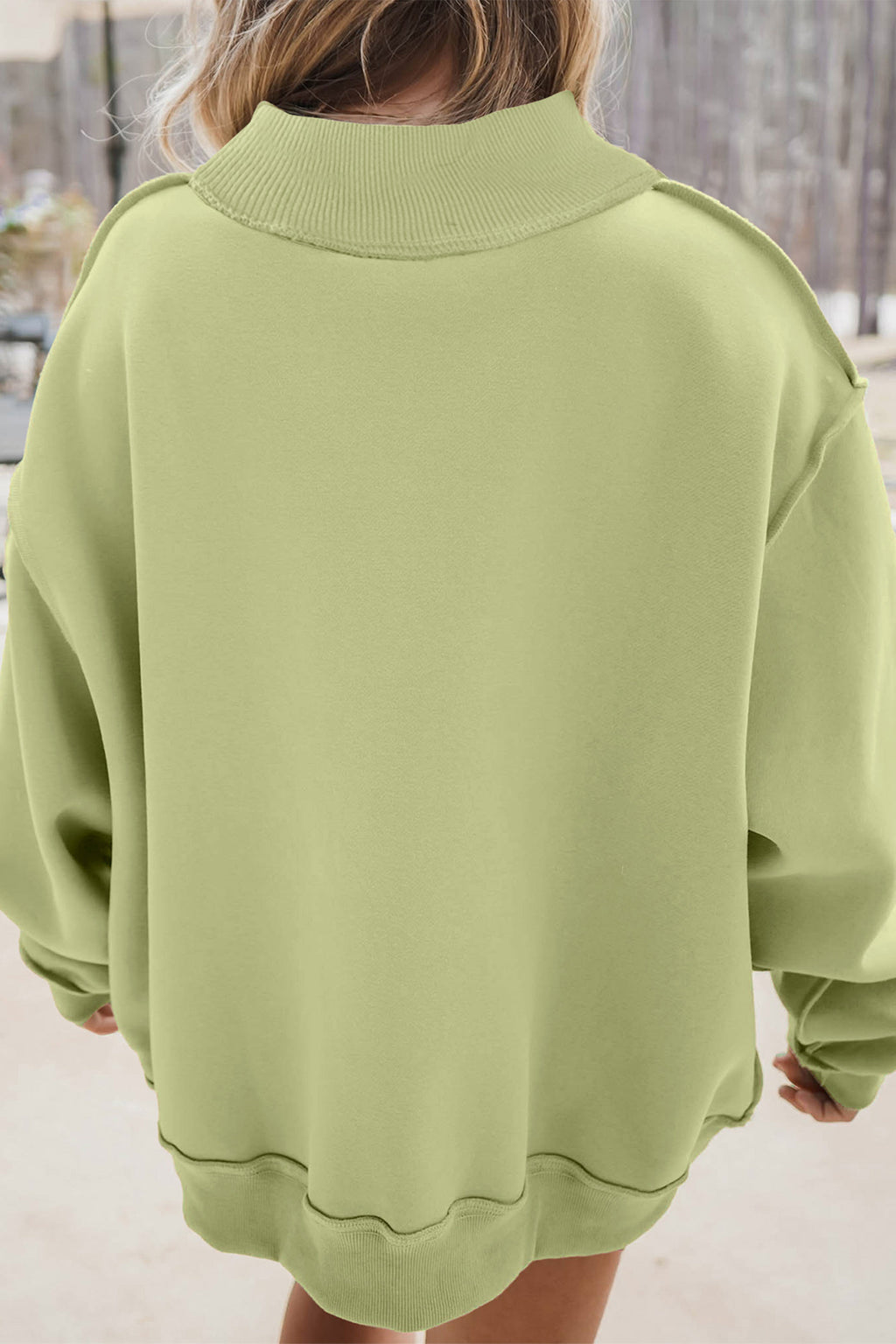 Phoebe Reese Green JESUS Patch Sweatshirt