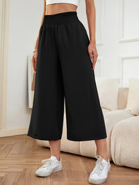 Hazel Blues® |  Elastic Waist Wide Leg Pants