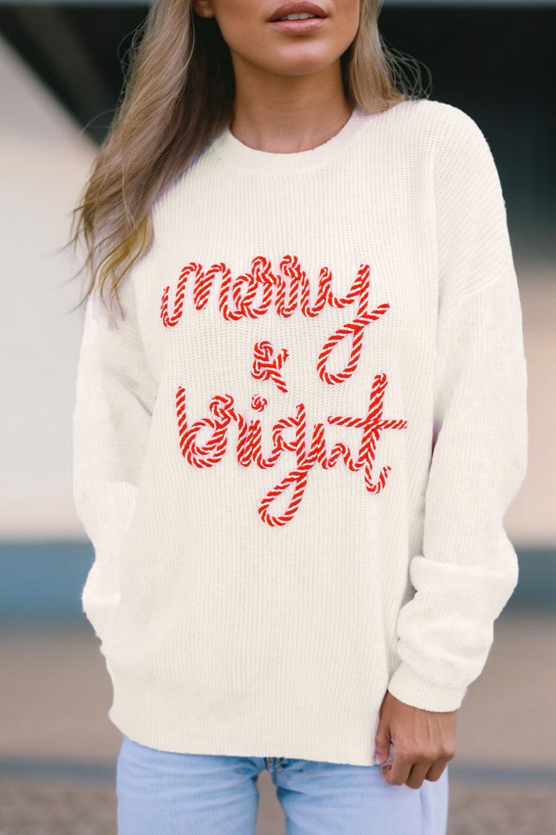 Hazel Blues® |  MERRY & BRIGHT Round Neck Sweater