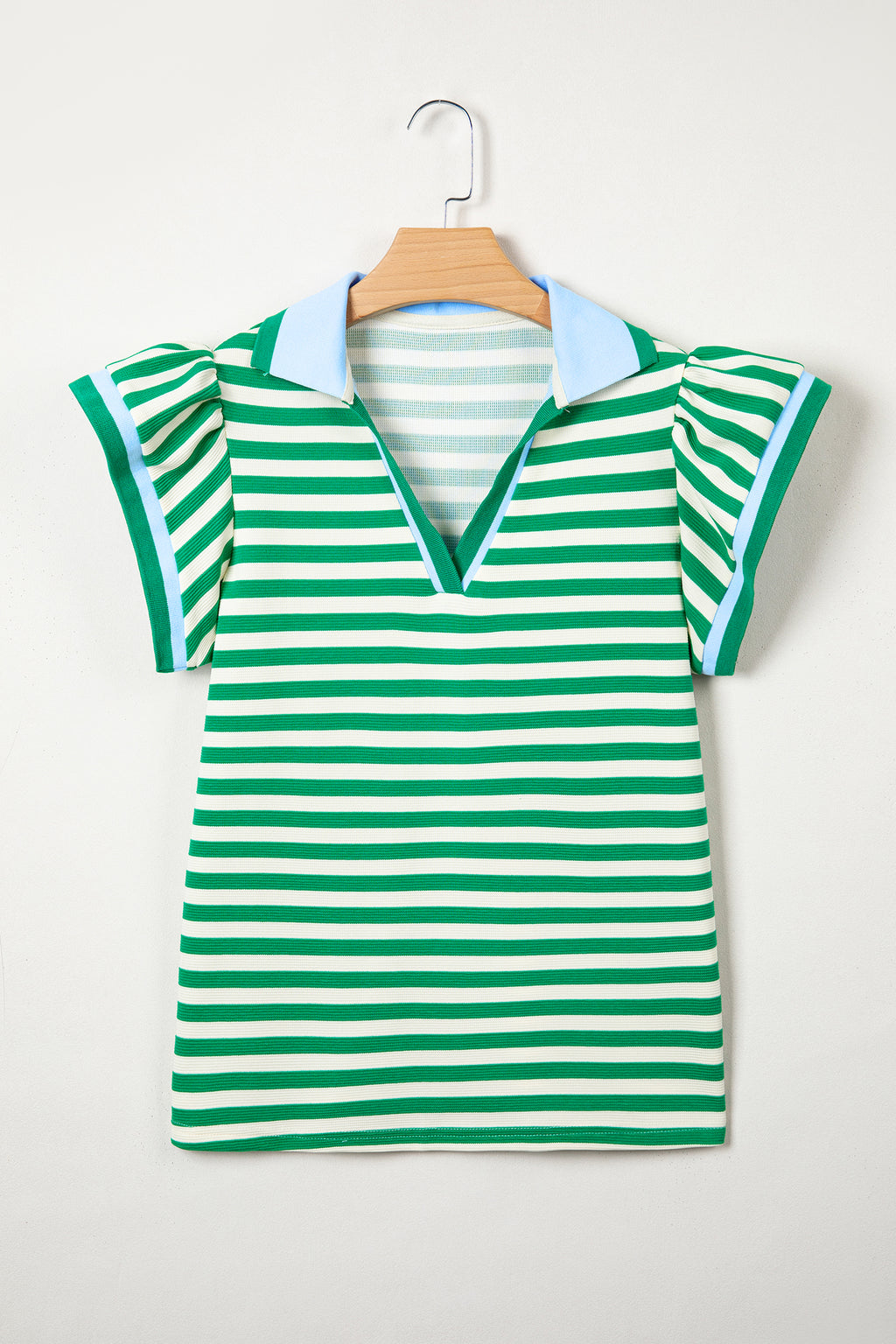Josie Rae Green Stripe Blouse