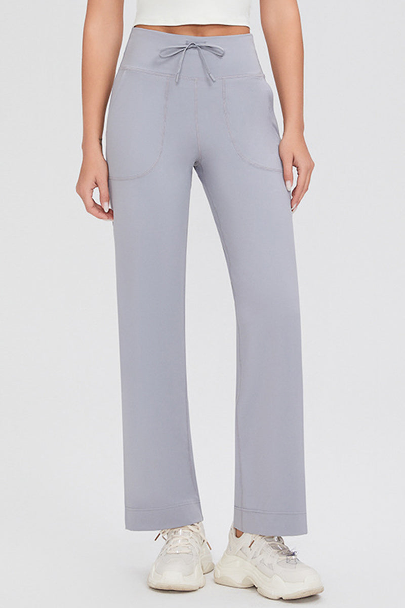 Hazel Blues® |  Basic Bae Drawstring High Waist Pants with Pockets