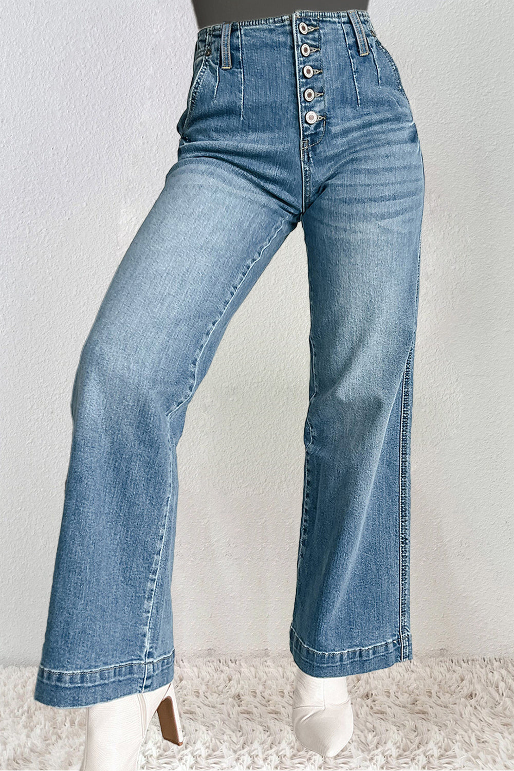 Hazel Blues® |  Straight Jeans with Pockets