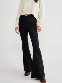 Hazel Blues® |  Asymmetric Waist Flare Jeans