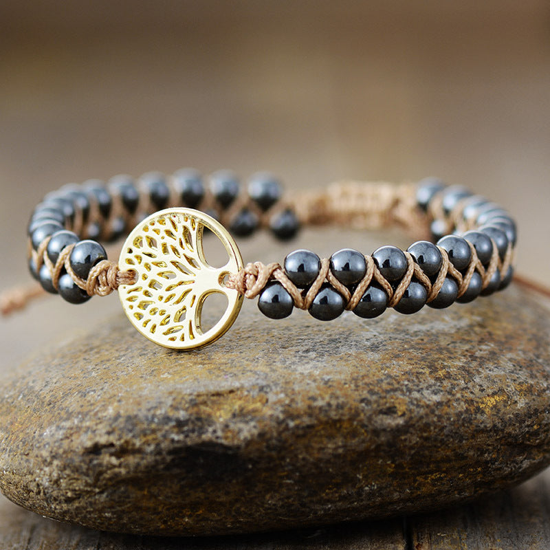 Hazel Blues® |  Alloy Natural Stone Braided Bracelet