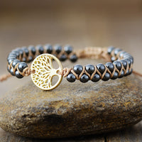 Hazel Blues® |  Alloy Natural Stone Braided Bracelet