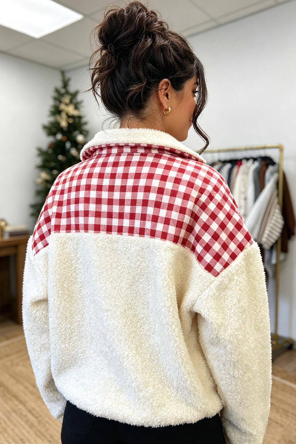 Maisie Faith Plaid Merry Christmas Sweatshirt