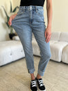 Hazel Blues® |  Judy Blue High Waist Cuff Hem Skinny Jeans