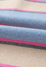 Hazel Blues® |  Johnny Collar Long Sleeve Stripe Sweater