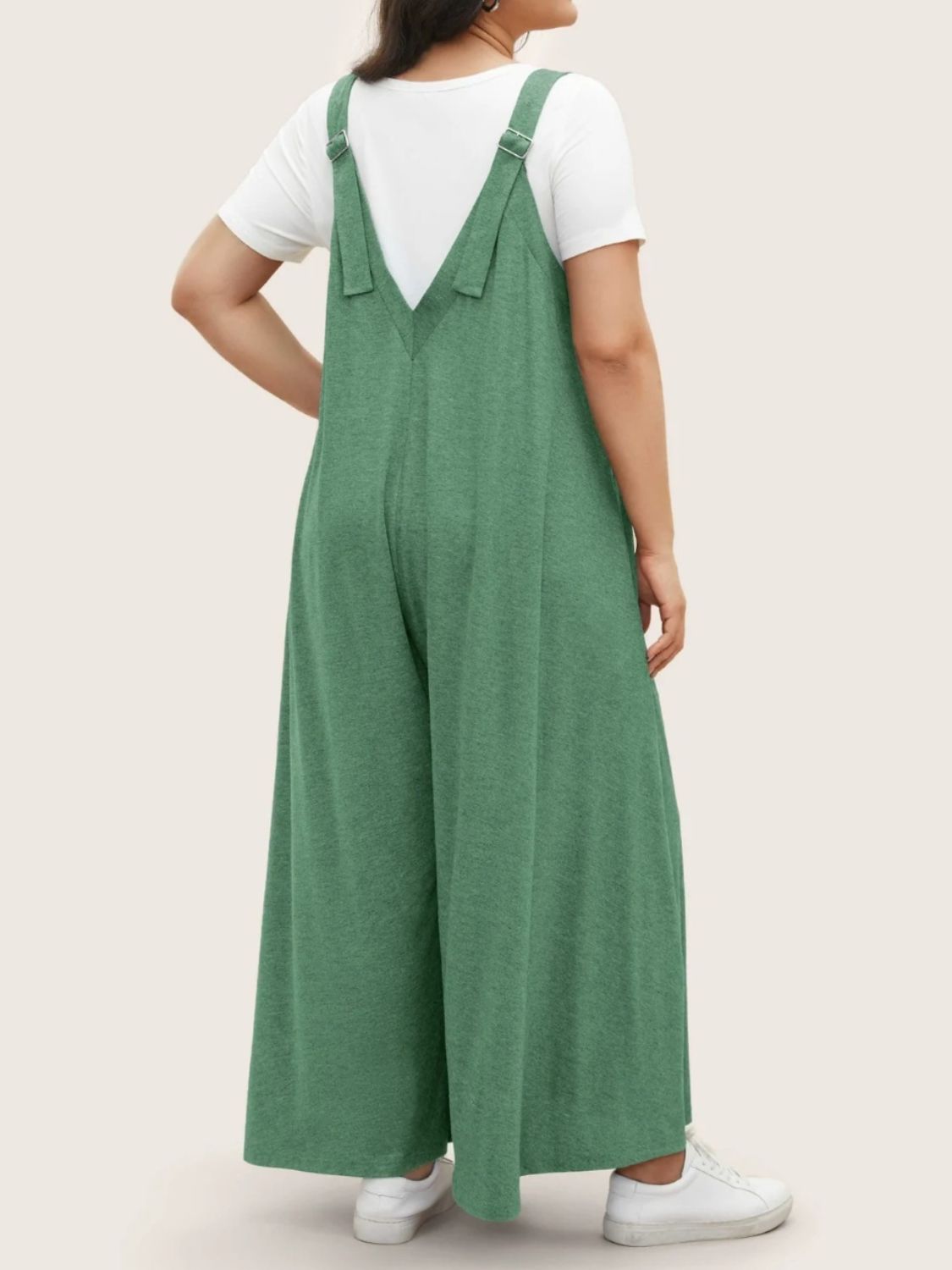 Hazel Blues® |  Pocketed Wide Leg Overalls