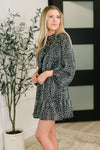 Hazel Blues® |  A Cheeky Little Time Tiered Dress in Black