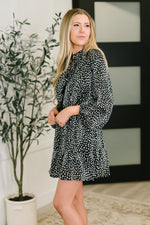 Hazel Blues® |  A Cheeky Little Time Tiered Dress in Black