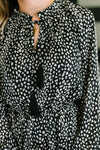 Hazel Blues® |  A Cheeky Little Time Tiered Dress in Black