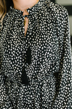Hazel Blues® |  A Cheeky Little Time Tiered Dress in Black
