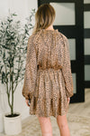 Hazel Blues® |  A Cheeky Little Time Tiered Dress in Pecan Brown