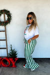 Hazel Blues® |  PREORDER: Christmas Vertical Vibes Stripe Pants
