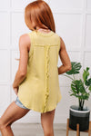 Hazel Blues® |  A Few of My Favorite Things Round Neck Tank in Lime