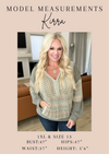 Hazel Blues® |  Big Sky Country Waffle Knit Top In Apricot