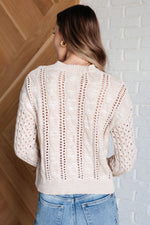 Hazel Blues® |  A Note of Thanks Cable Knit Sweater