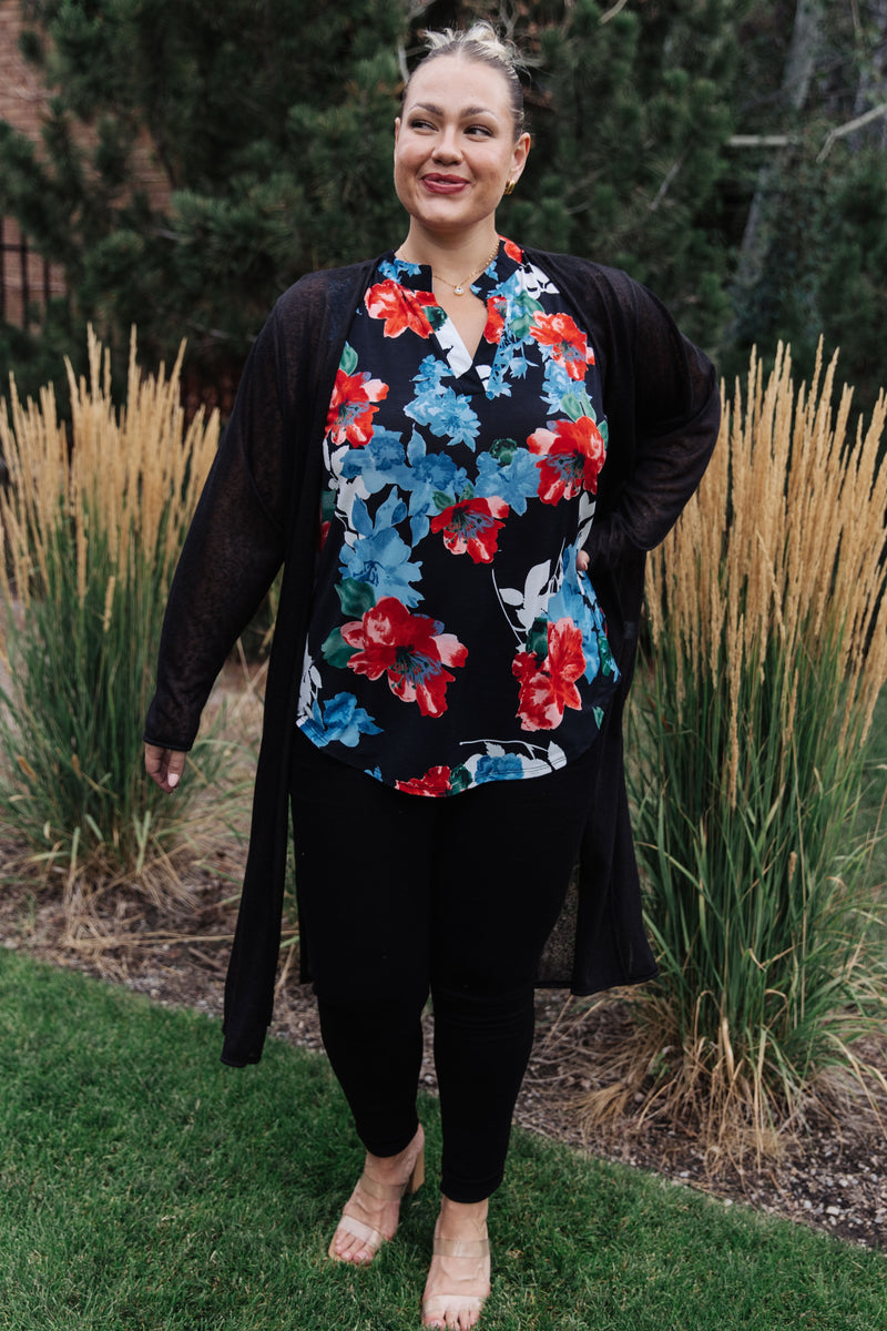 Hazel Blues® | Afternoon Shade Sheer Cardigan