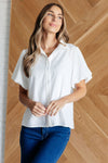 Hazel Blues® |  A Sixth Sense Balloon Sleeve Blouse