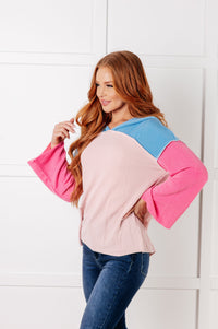 Hazel Blues® |  A-Tisket A-Tasket Color Block Pullover